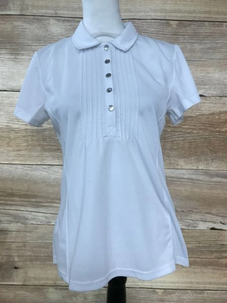 Swing Out Sister Golf White Button Up Golf T-shirt