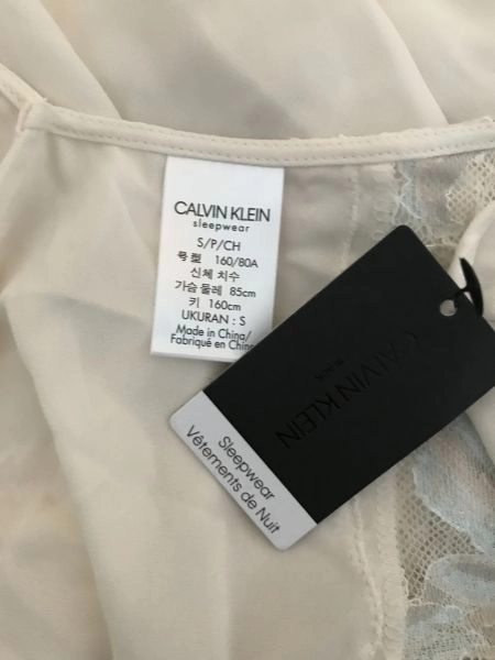 Calvin Klein Crem Sheer Sleepwear
