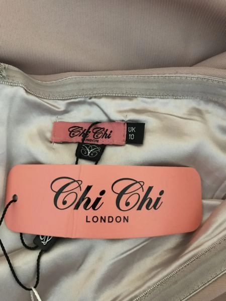 Chi Chi London Blush Pink Off Shoulder Prom Style Dress