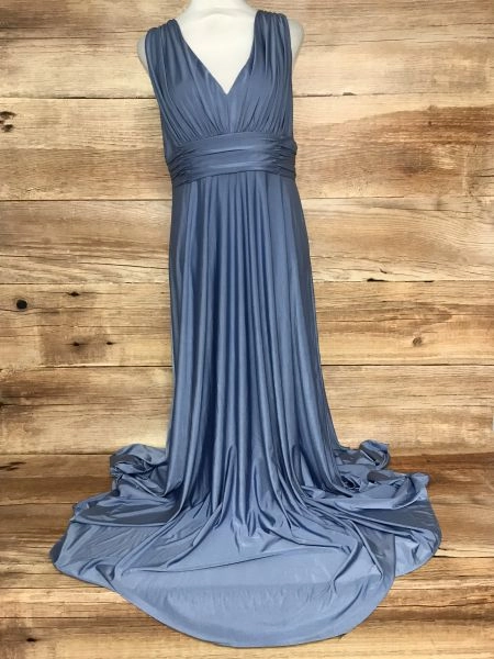 Biba Light Blue Sleeveless Bridesmaid Style Dress