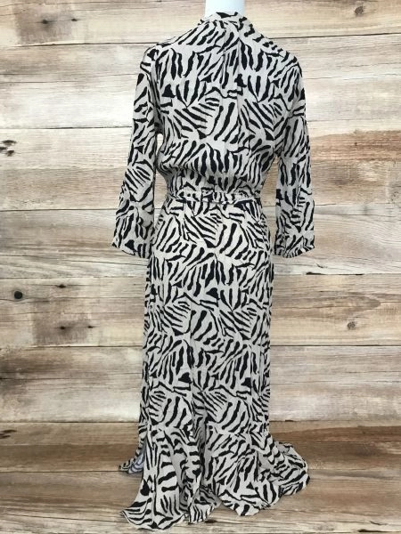 Oasis Animal Print Mid-Length Sleeve Maxi Dress