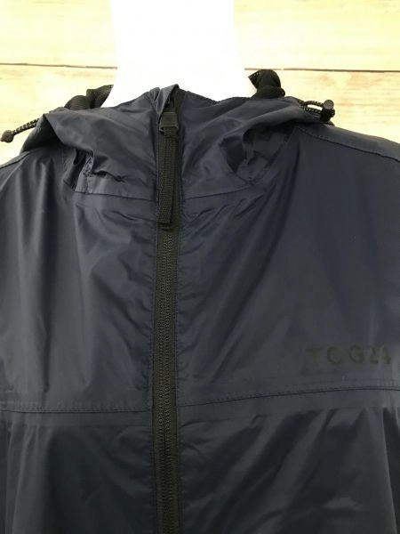 Tog24 Navy Fold-able Anorak with Bag