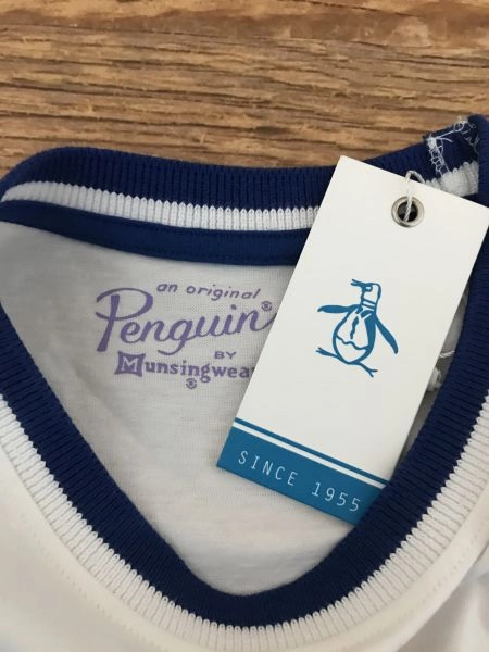 Penguin by Munsingwear White Vest Top with Floral Brand Logo