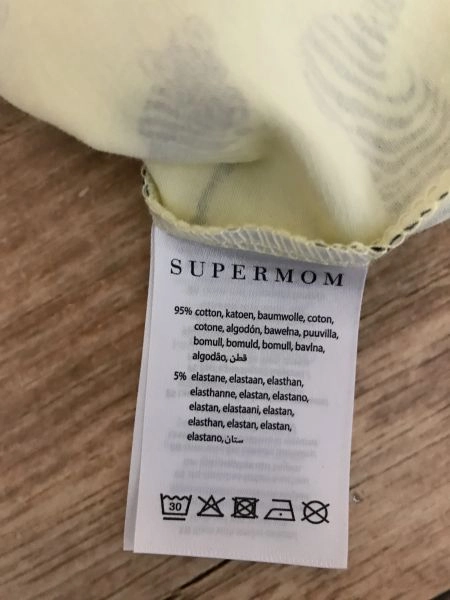 Supermom Yellow Top with Zebra Print Design