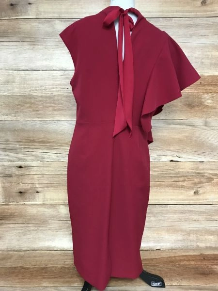 Issa London Red Draped Material Dress