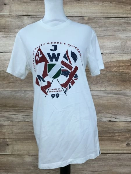 Jack Wills Cream T-Shirt with Union Jack Logo