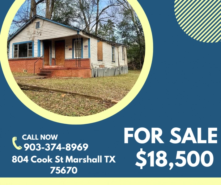 2/1 home for sale in Marshall TX