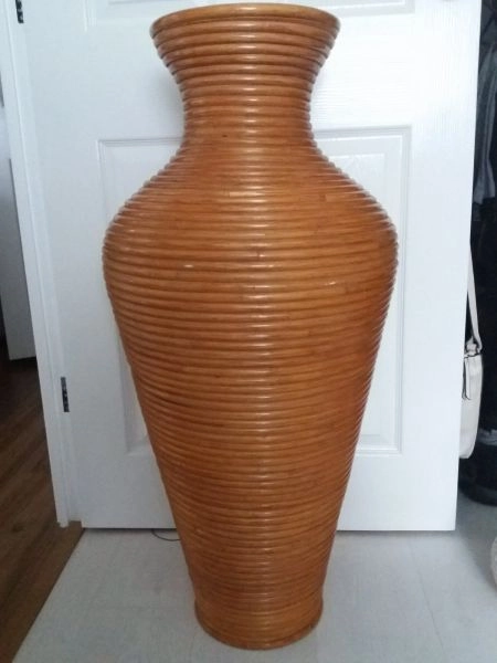 Large cane vase