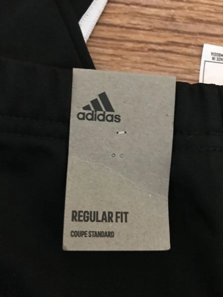 Adidas Black Regular Fit Tracksuit Bottoms