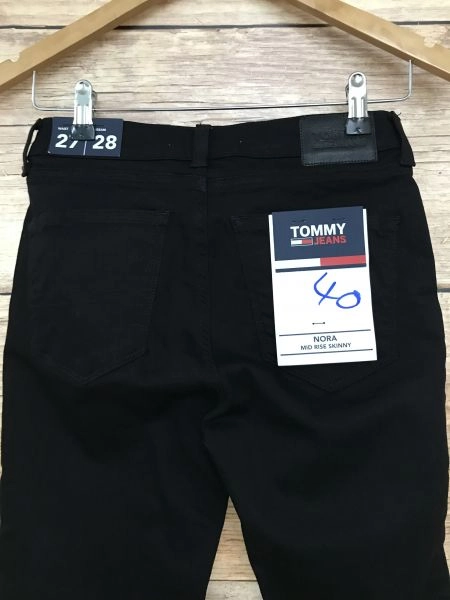 Tommy Jeans Black Nora Mid Rise Skinny Jeans