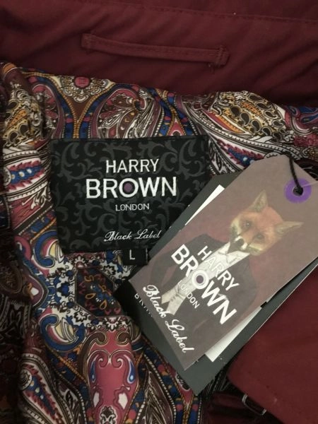 Harry Brown Burgundy Shower Proof Rain Coat