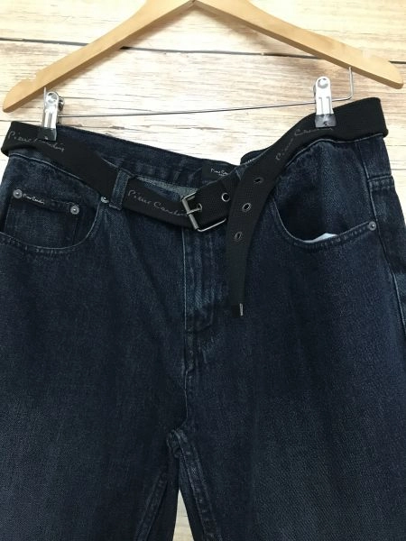 Pierre Cardin Vintage Dark Blue Regular Fit Jeans with Belt Included