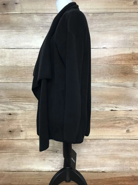 DKNY Black Wrap Style Fleece