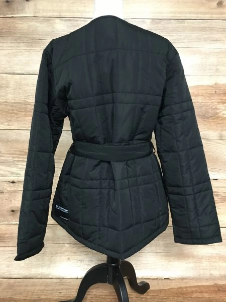 Selected Femme Black Zip Up Quilted Spring Jacket