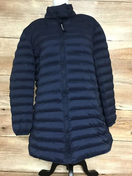 Wombat & Co Navy Pregnancy and Baby Wearing Quilted Coat