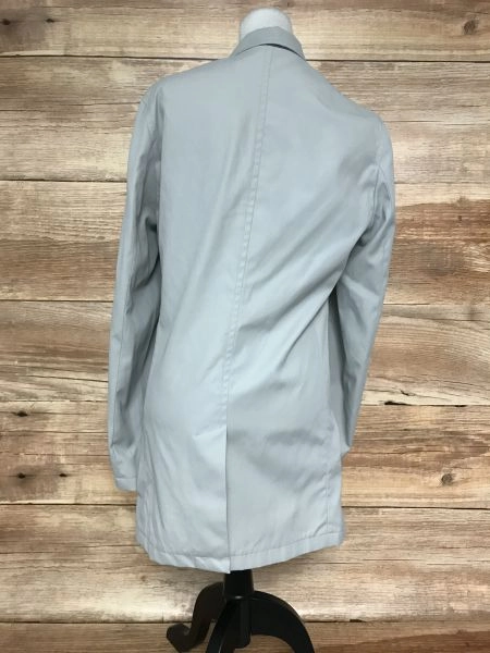 DKNY Grey Zip Up Rain Coat