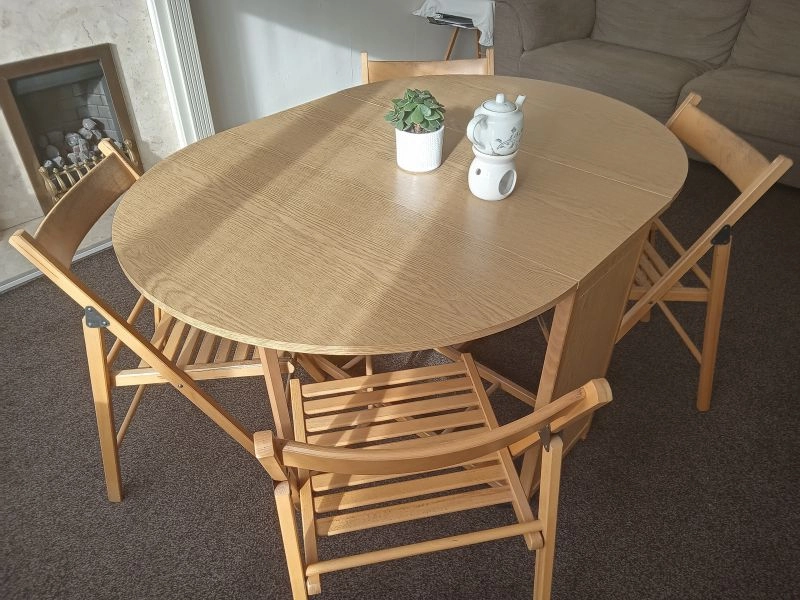 Butterfly Oval Table & Chairs