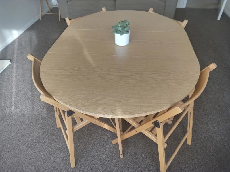 Butterfly Oval Table & Chairs