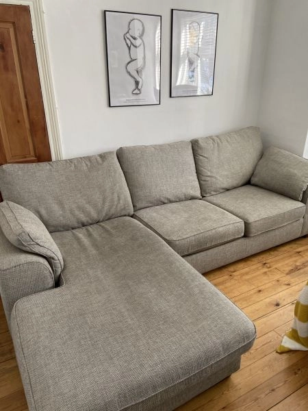 M&S sofa bed with chaise lounge
