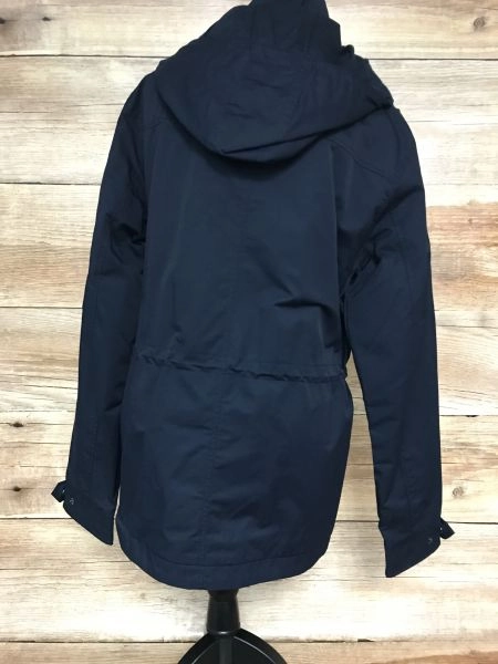 Crew Clothing Company Navy Hooded Rain Coat