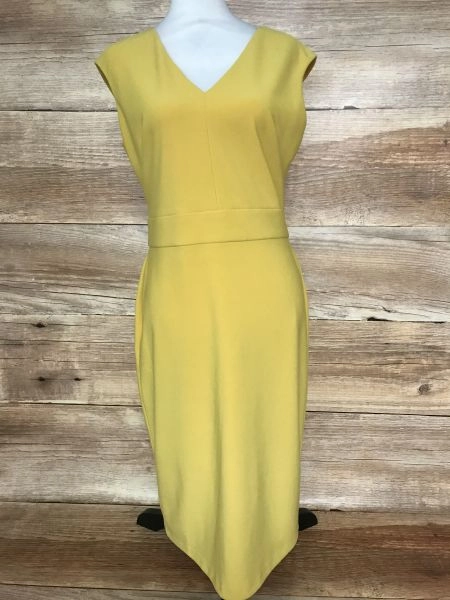Ralph Lauren Yellow Sleeveless Shift Dress
