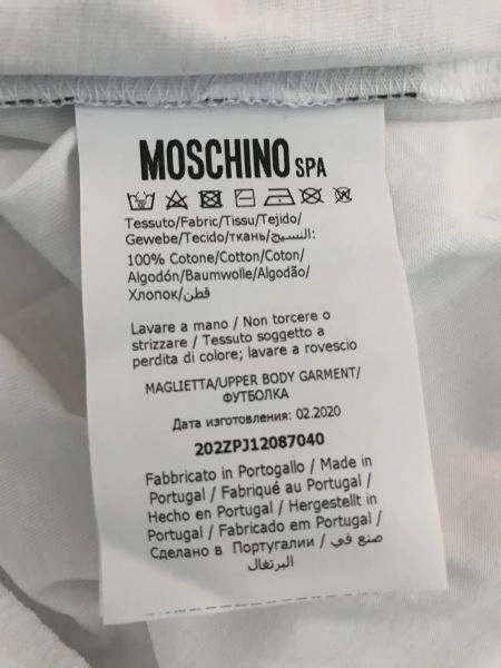 Moschino White Good Energy Long Sleeve Tee