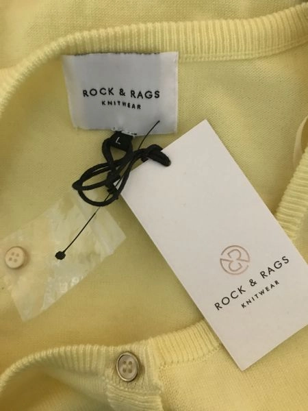 Rock & Rags Knitwear Yellow Buttoned Cardigan