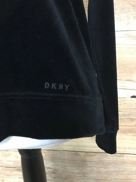 DKNY Black Velour Sweatshirt