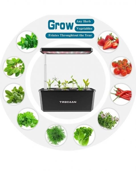 INDOOR SMART GARDEN HYDROPONIC SYSTEM [WHITE]. Grow your own Herbs Veg Fruits etc All year long.