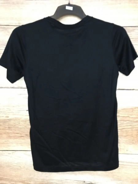 Armani Black Short Sleeve Logo Fronted T-Shirt