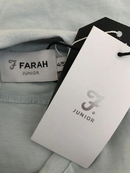 Farah Junior Light Blue Short Sleeve T-Shirt