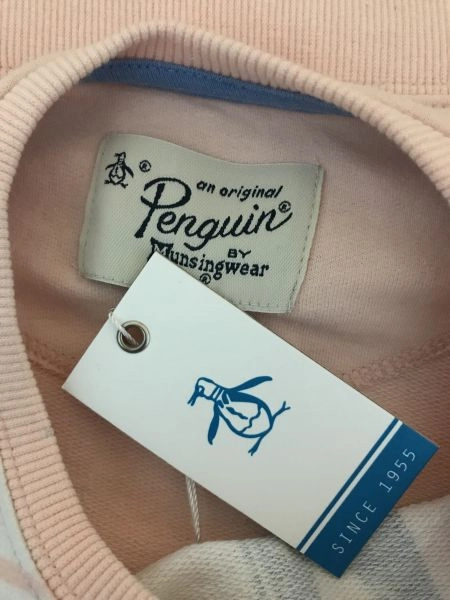 Penguin by Munsingwear Pink Long Sleeve Tennis Print Top