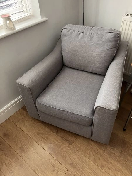 Sofa Bed and matching Grey armchair
