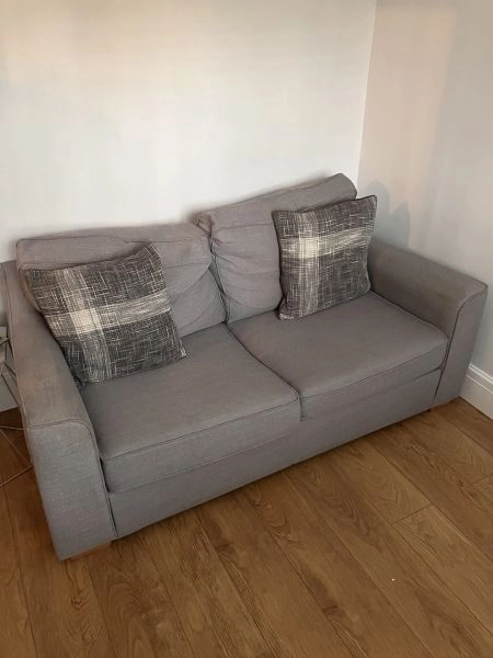 Sofa Bed and matching Grey armchair