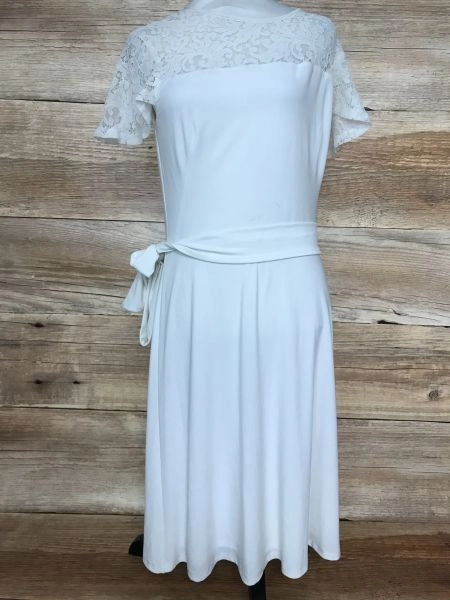 Ralph Lauren White Lace Detail Dress