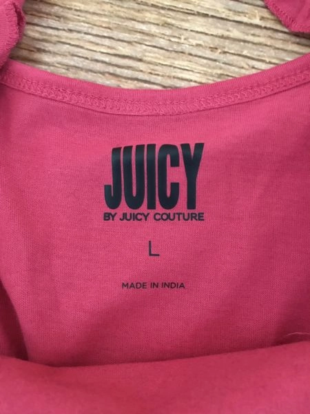 Juicy by Juicy Couture Pink Vest Top with Flower Design