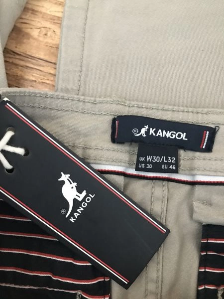 Kangol Beige Chino Style Trousers