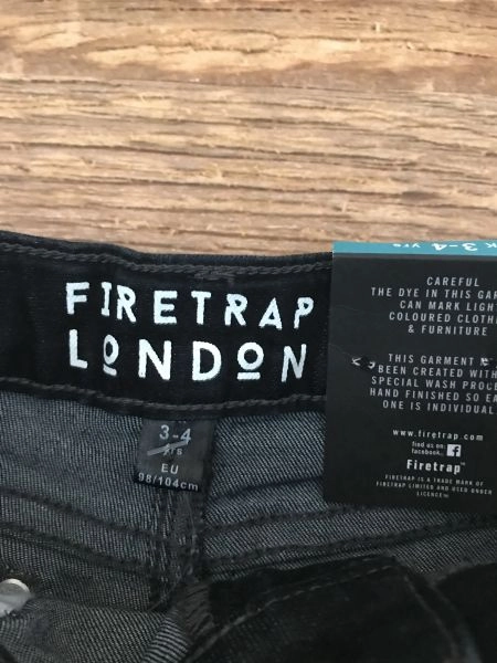 Firetrap Navy Slouch Fit Jean Shorts