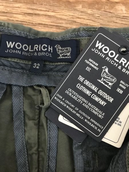 Woolrich Khaki Regular Chino Trousers