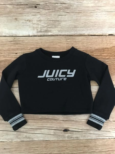 Juicy Couture Black Cropped Length Sweater