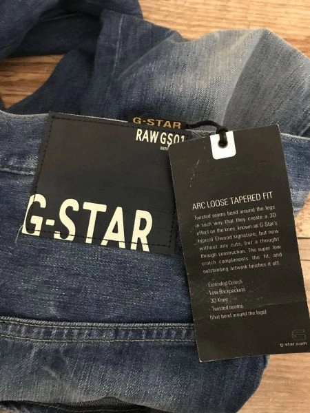 G Star Raw Blue Loose Tapered Fit Jeans