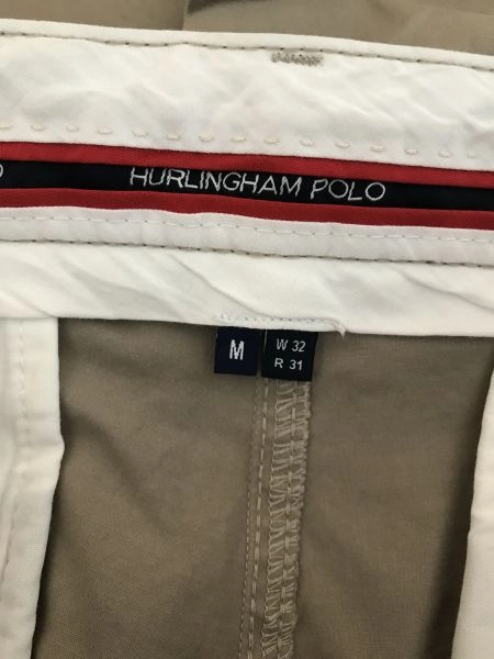 Hurlingham Polo Beige Chino Style Trousers