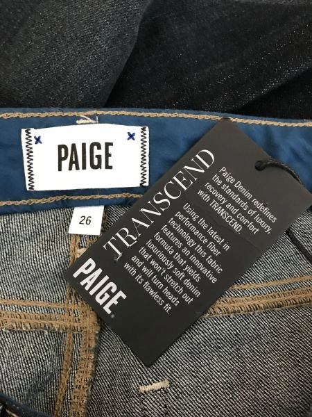 Paige Blue Denim Dark Wash Skinny Jeans