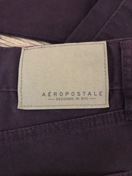 Aeropostale Burgundy Skinny Fit Jeans