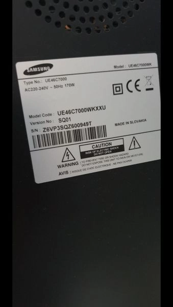 SAMSUNG UE46C7000WKXXU 46" Series 7 Full HD 1080p 3D LED TV