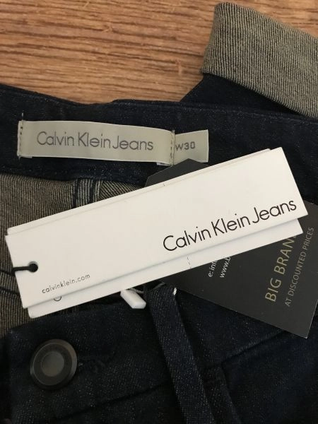 Calvin Klein Blue Turn Up Jeans