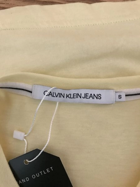 Calvin Klein Yellow Short Sleeve T-Shirt