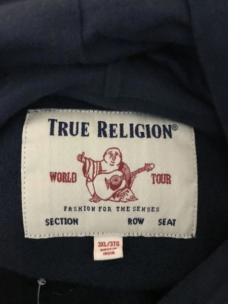 True Religion Navy Blue Hooded Jumper