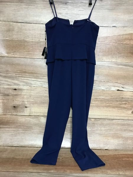 Adrianna Papell Blue Strapless Jumpsuit