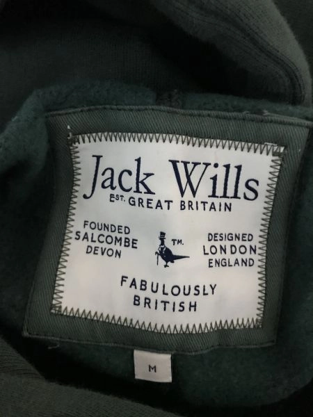 Jack Wills Green Hooded Sweatshirt